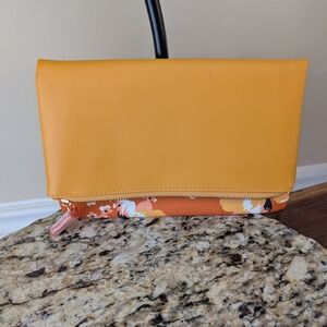 Rachel Pally Mustard and Floral Clutch
